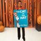Adults Cat in the Hat Book Cover Costume with Support Pole Perfect for Halloween Parties